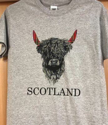 Adult T-Shirt Highland Cow