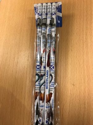 Pencils - Four Pack Scotland Images (white)