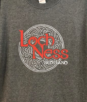 Adult T-Shirt Celtic Loch Ness Grey