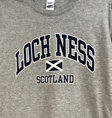 Adult T-Shirt Loch Ness Grey