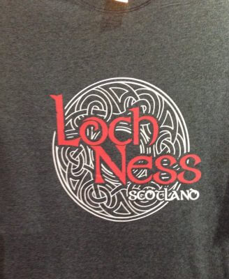 Adult T-Shirt Celtic Loch Ness Grey