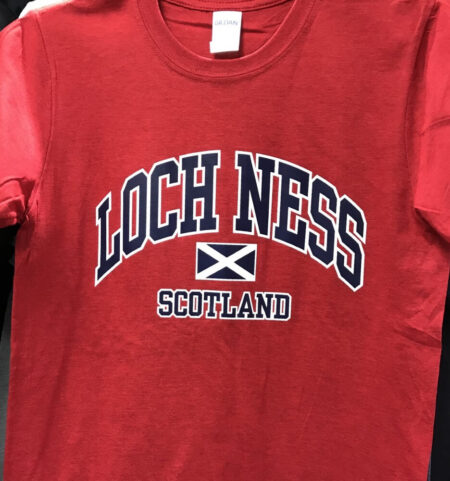 Adult T-Shirt  Loch Ness Red