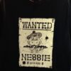 Adult T-Shirt Nessie Wanted Black