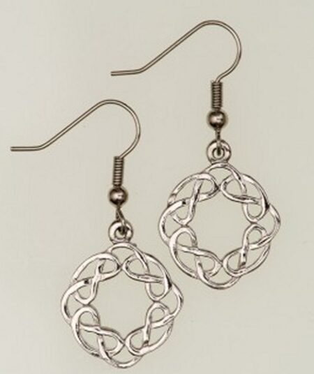 Art Pewter - Celtic Eternal Interlace Earrings (code 231E)