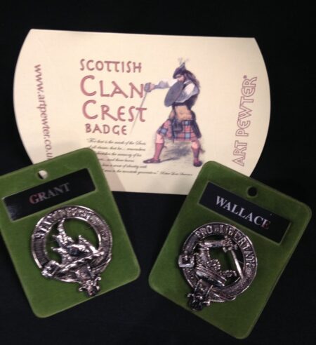 Art Pewter Clan Crest Badge