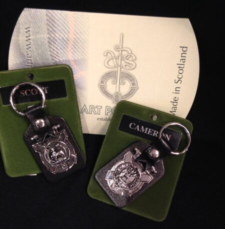 Art Pewter Clan Name Keyring