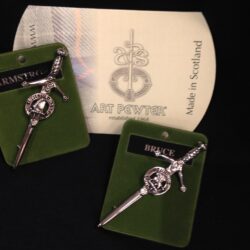 Art Pewter Clan Name Kilt Pin