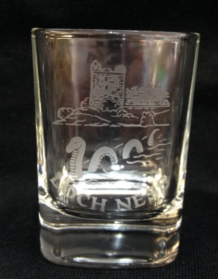 Burns Crystal - Dram/Shot Glass Loch Ness Monster