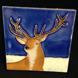 Coaster or Picture Tile Stag