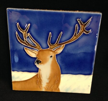 Coaster or Picture Tile Stag