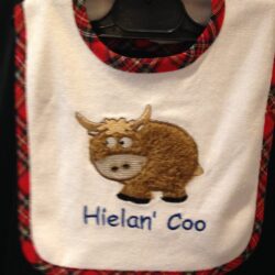 Childrens-Baby-Bib-Highland-Cow Baby Bib - Highland Cow