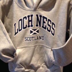 Childrens-Hoodie-Loch-Ness-Grey Child Hoodie - Loch Ness Grey