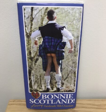 Chocolate Bar - Kilted Man Gusty Bonnie Scotland