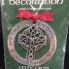 Christmas-Dec-Silver-plated-Celtic-Cross Christmas Decoration Silver Plated - Celtic Cross