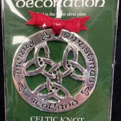 Christmas Decoration Silver Plated - Celtic Knot