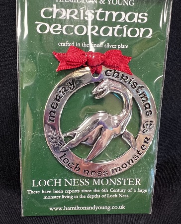 Christmas Decoration Silver Plated - Loch Ness Monster