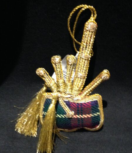 Christmas Decoration - Tartan Bagpipes