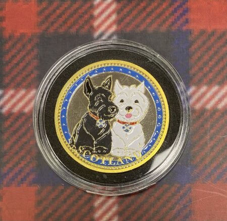 Coin - Gold and Silver Plated Scottish Piper