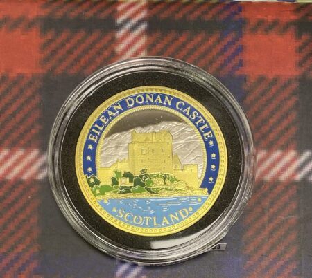 Coin - Gold and Silver Plated Eilean Donan Castle