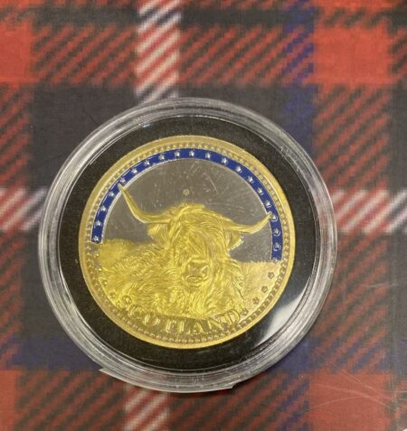 Coin - Gold and Silver Plated Scottish Piper