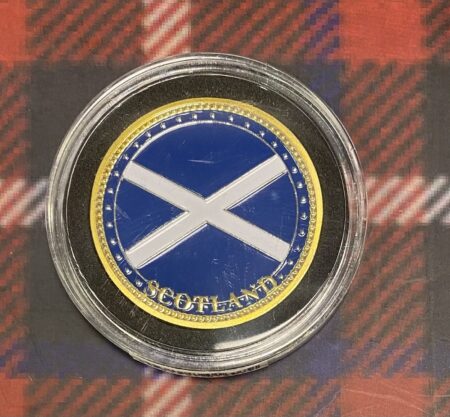 Coin - Gold and Silver Plated Scottish Piper