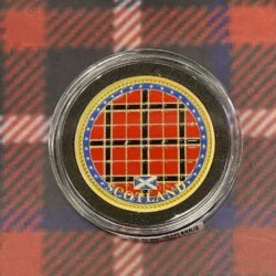 Coin - Gold and Silver Plated Tartan