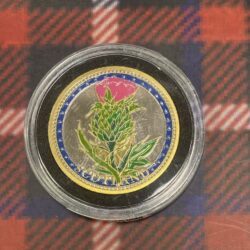 Coin - Gold and Silver Plated Thistle