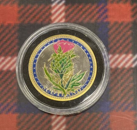 Coin - Gold and Silver Plated Scottish Piper