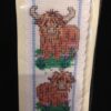 Cross Stitch - Bookmark Kit Highland Cow