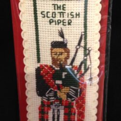 Cross Stitch - Bookmark Kit Scottish Piper