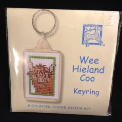 Cross Stitch - Keyring Highland Cow