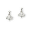E-150-1 Thistle Collection - Thistle Silver Earrings E150