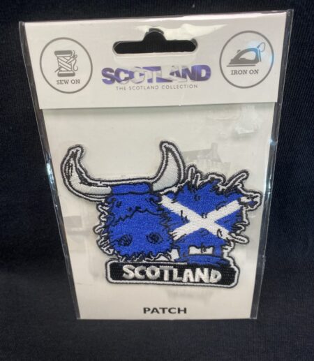 Embroidered Patch - Highland Cow Brown