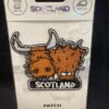 Embroidered Patch - Highland Cow Brown