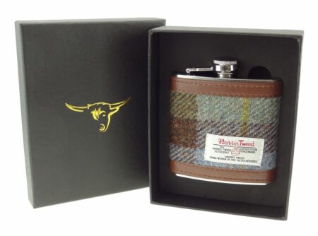 Harris Tweed Hip Flask - COL15
