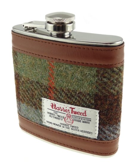 Harris Tweed Hip Flask - COL15