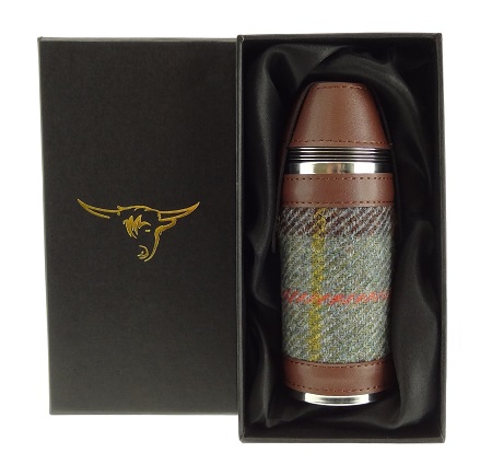 Harris Tweed Hunting Flask - COL15