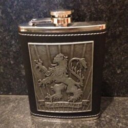 Flask - Pewter Front Lion