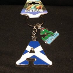 Keyring - Saltire Alphabet and Nessie