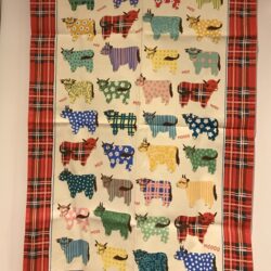 Kitchen - Tea Towel Highland Cows Fun Patterns