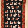 Kitchen - Tea Towel Highland Cow Tartan Paint