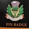 Lapel Pin Badge - Saltire Map Shield