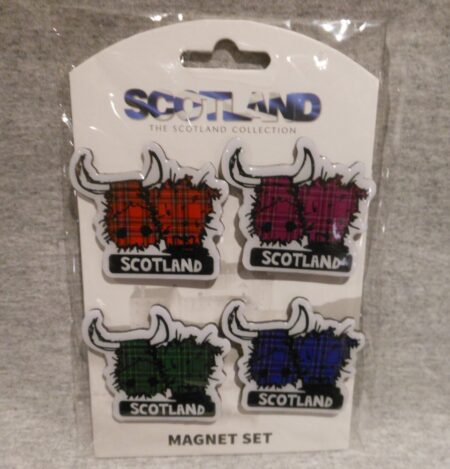 Magnet Set - Tartan Highland Cows