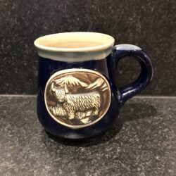 Mug-Highland-Cow-Blue Mug - Stoneware Highland Cow Blue