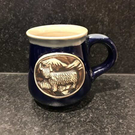 Mug - Stoneware Highland Cow Blue