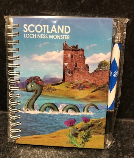 Notebook and Pen Set - Loch Ness Monster & Castle