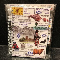 Notebook and Pen Set - Scotland Images White
