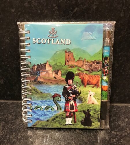 Notebook and Pen Set - Scotland Images Green