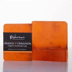 Orane-and-Cinnamon-Glycerine Highland Soap Co. Organic Handmade Soap Orange and Cinnamon 150g