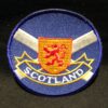 Patch-Scotland-Lion-Shield-Round-1 Embroidered Patch - Scotland Saltire Lion Round